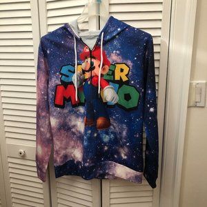 Angry Goldfish zip up Super Mario hooded jacket, 3X